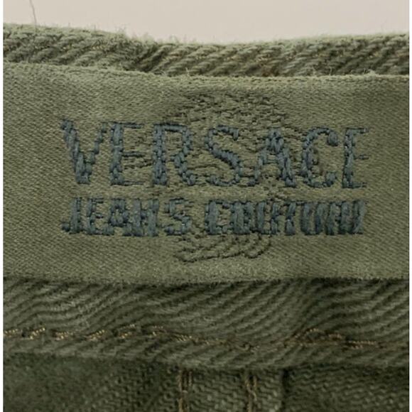 Versace Jeans Couture Green Vintage Denim - Picture 8 of 16